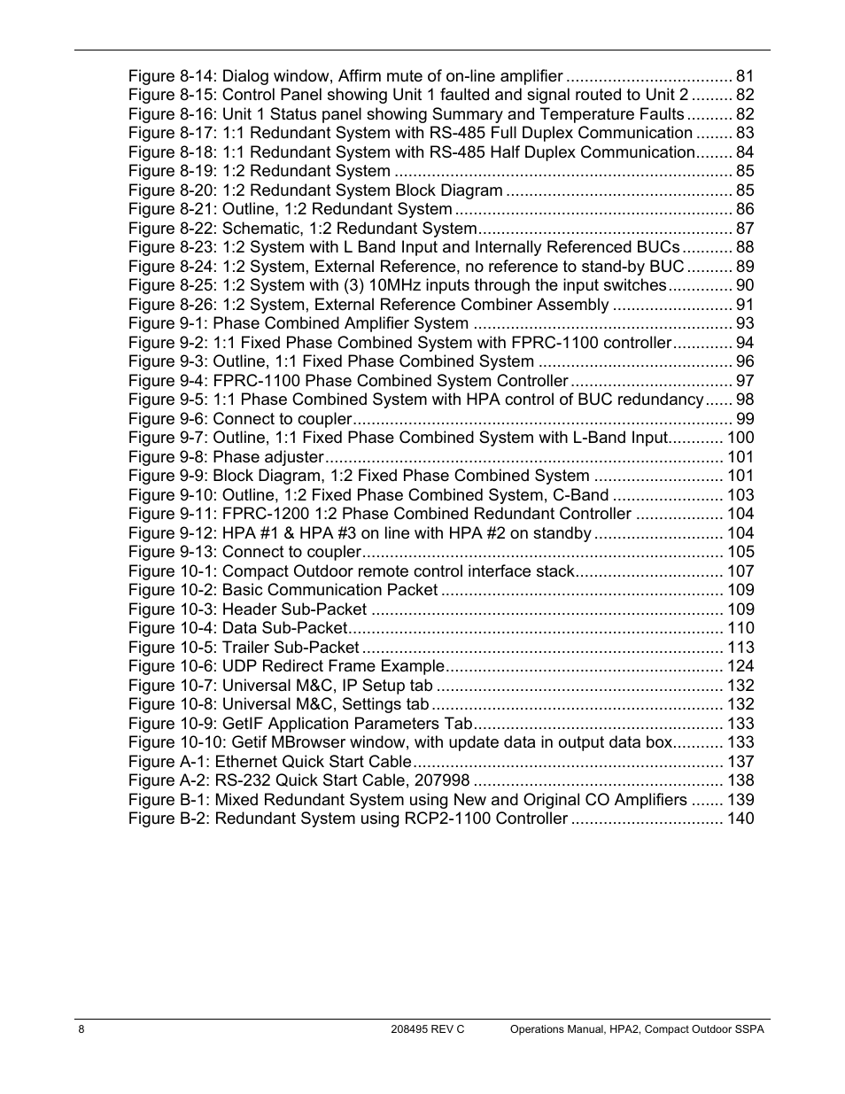 Paradise 205486 REV F User Manual | Page 8 / 142