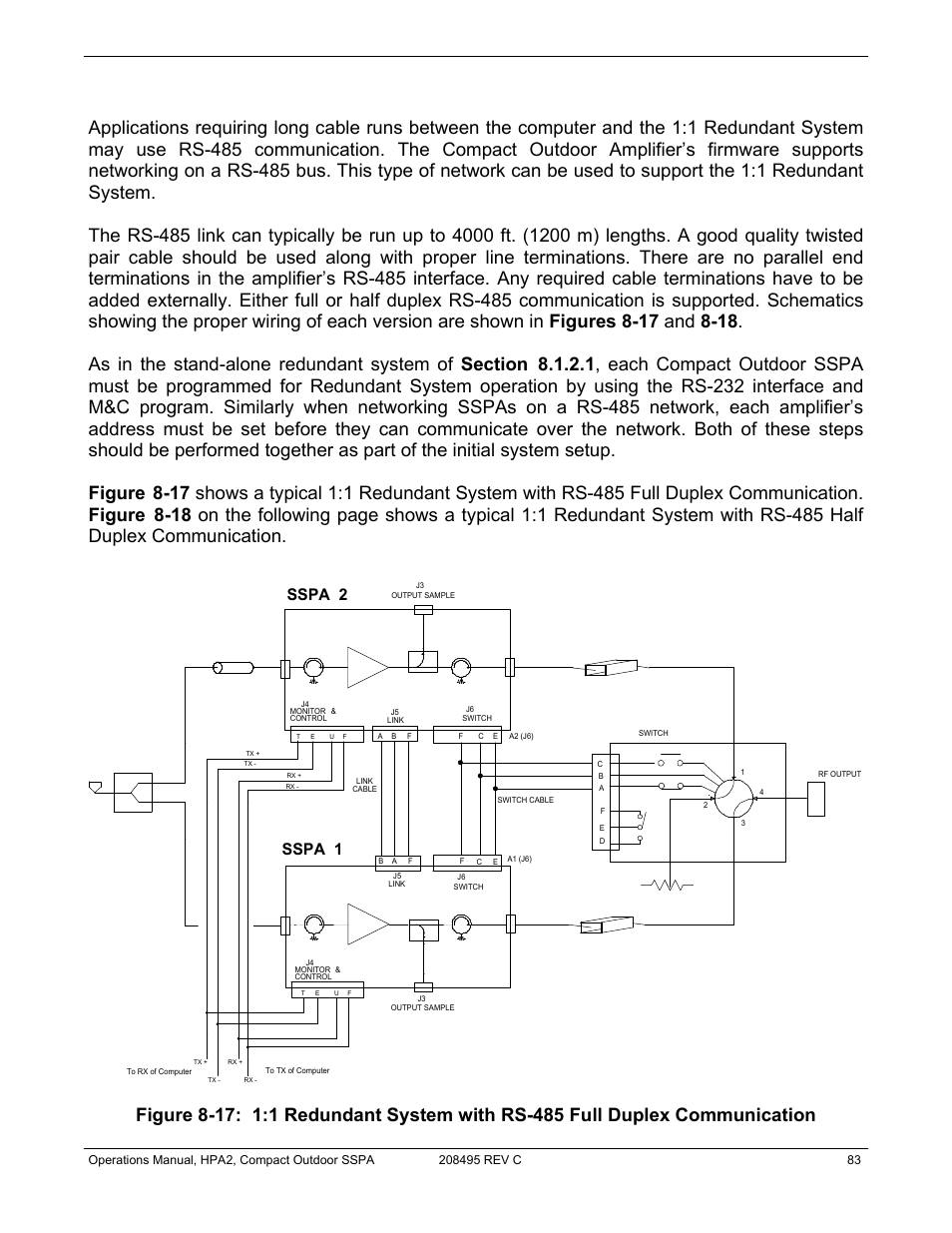 Sspa 1 sspa 2 | Paradise 205486 REV F User Manual | Page 83 / 142