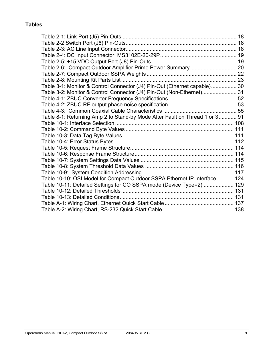 Paradise 205486 REV F User Manual | Page 9 / 142