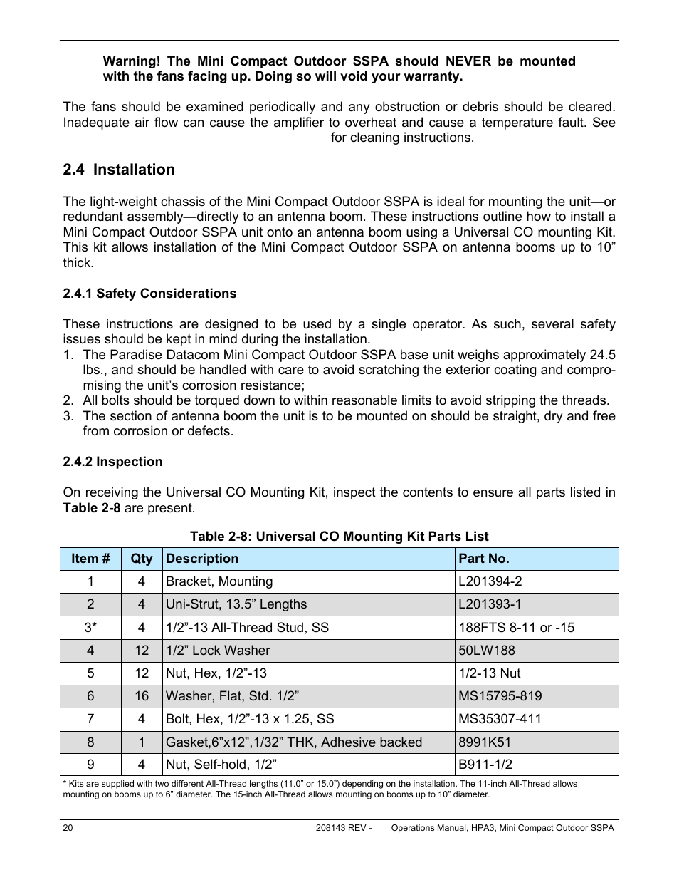 Paradise RA 5785 User Manual | Page 20 / 82