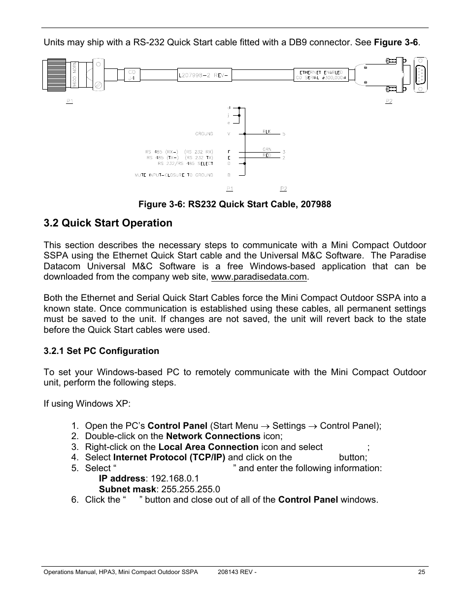 2 quick start operation | Paradise RA 5785 User Manual | Page 25 / 82