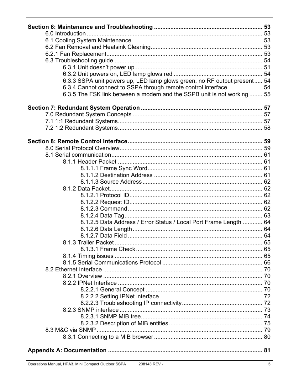 Paradise RA 5785 User Manual | Page 5 / 82