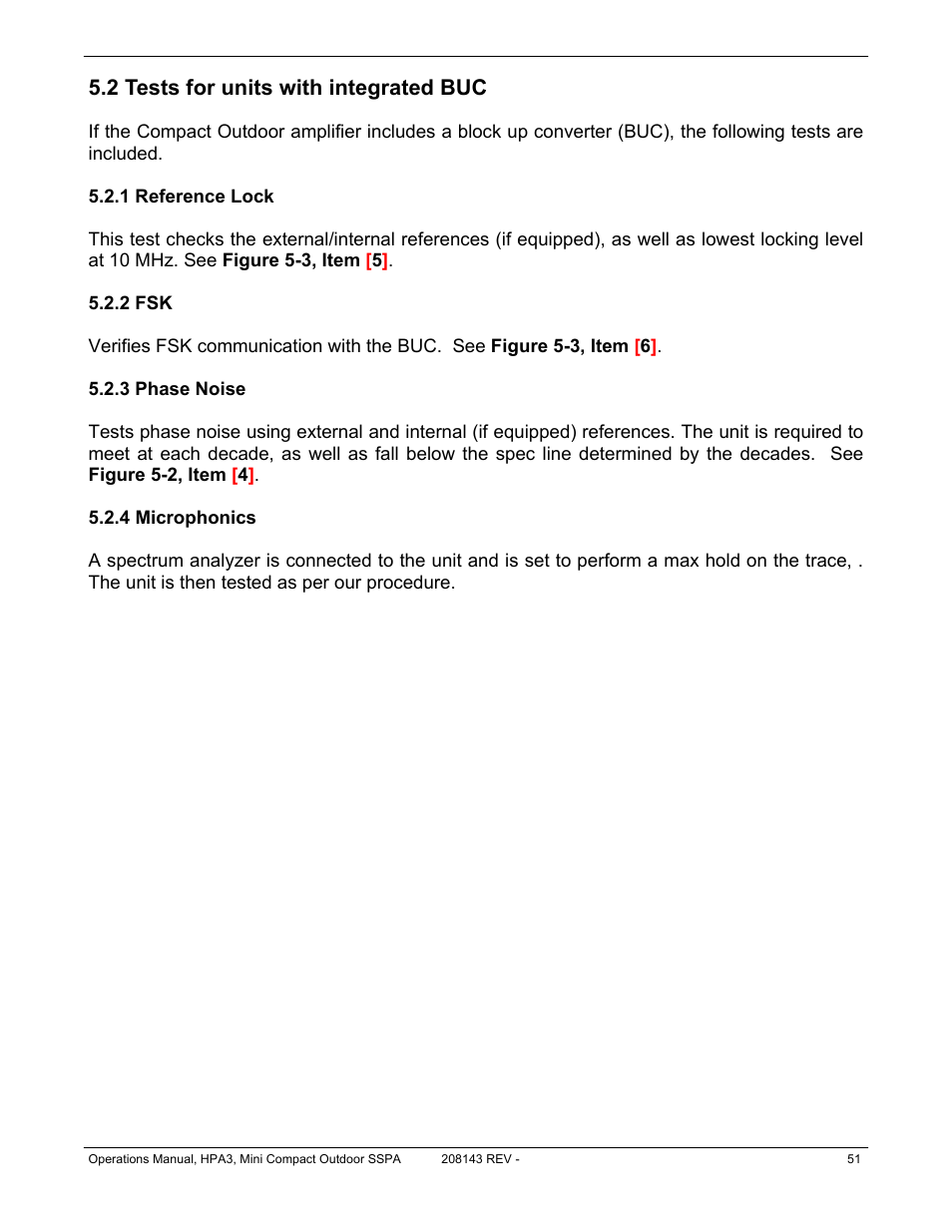 2 tests for units with integrated buc | Paradise RA 5785 User Manual | Page 51 / 82