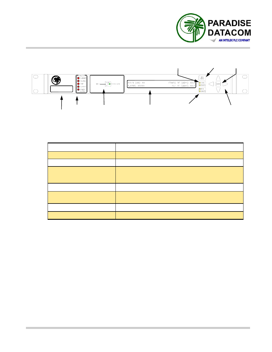 General specifications | Paradise RCP2-1000 User Manual | Page 46 / 48