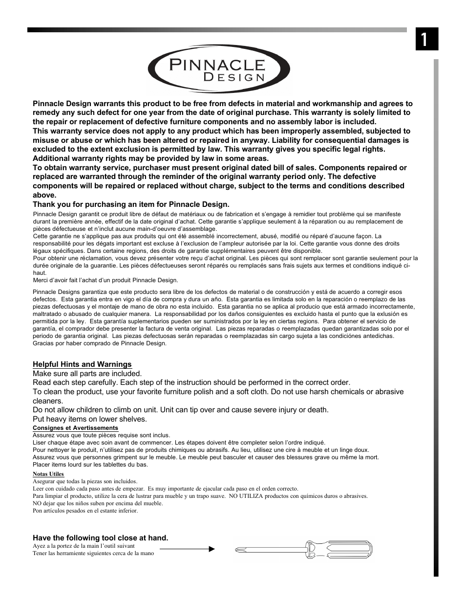 Pinnacle Design TR5048 User Manual | Page 2 / 14