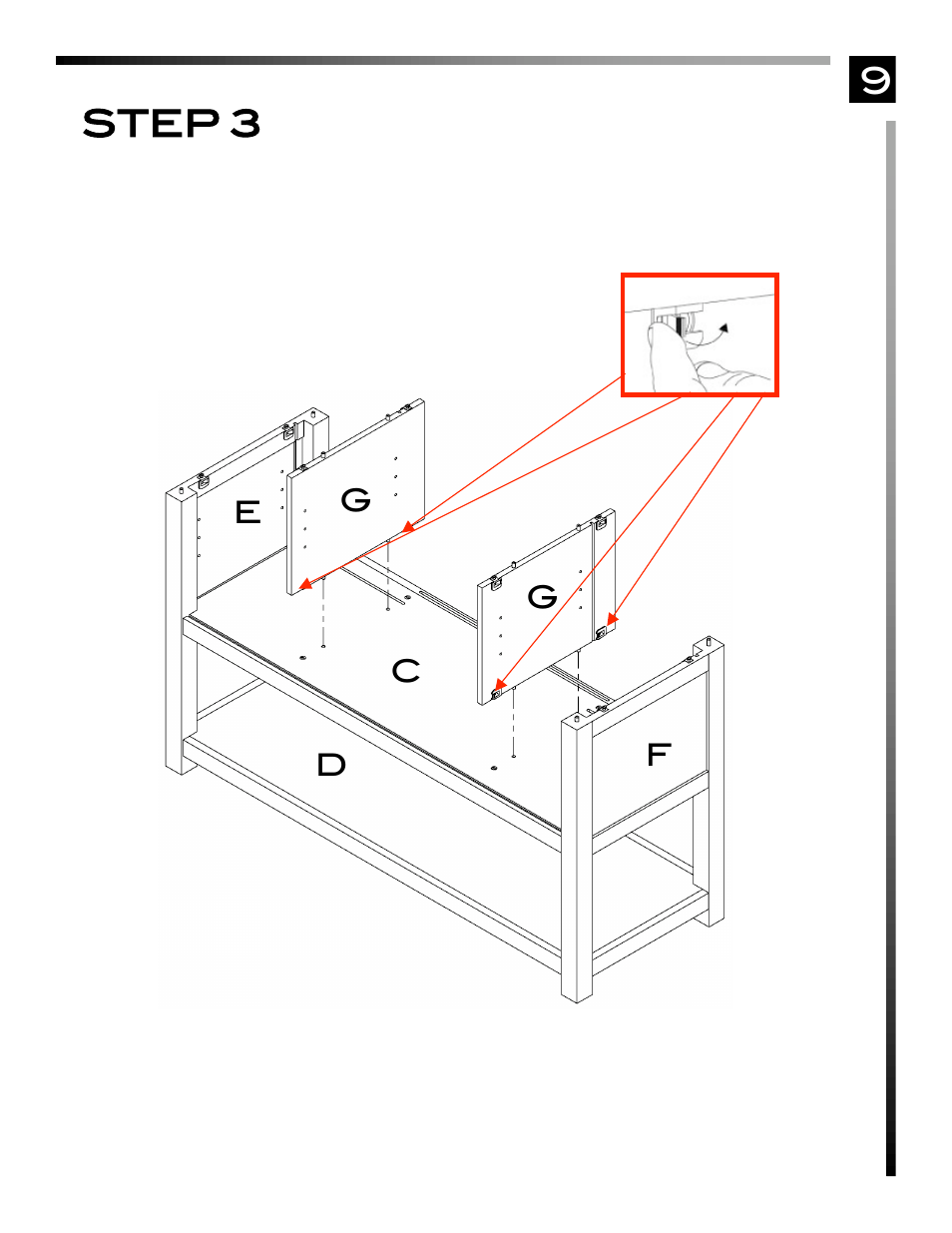 9step 3 | Pinnacle Design TV63003 User Manual | Page 10 / 17