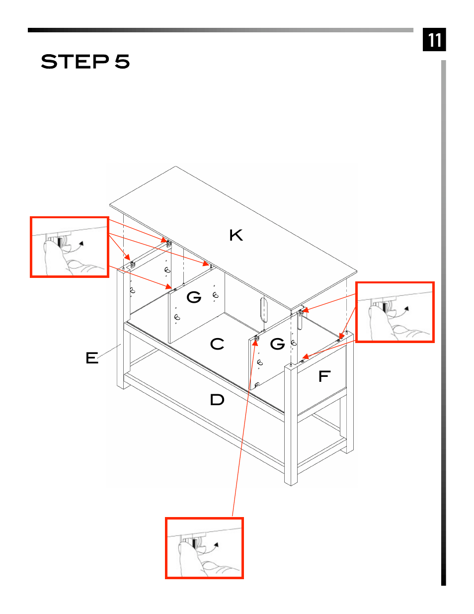 11 step 5 | Pinnacle Design TV63003 User Manual | Page 12 / 17