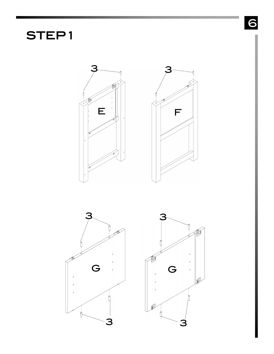 6step 1 | Pinnacle Design TV63003 User Manual | Page 7 / 17