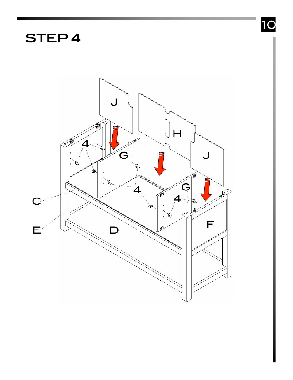 10 step 4 | Pinnacle Design TV33003 User Manual | Page 11 / 17