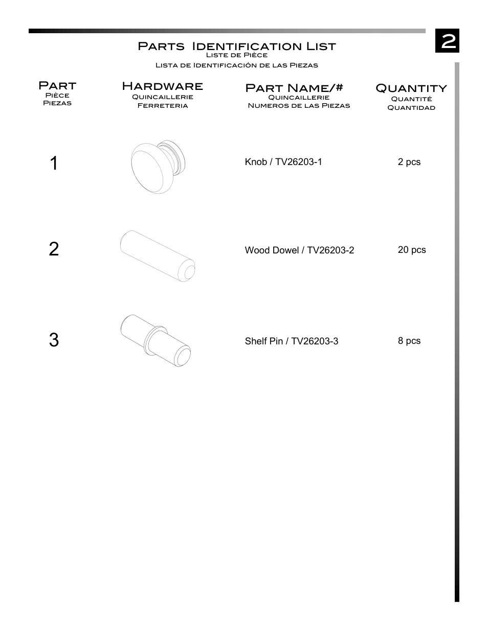 Pinnacle Design TV26203 User Manual | Page 3 / 13