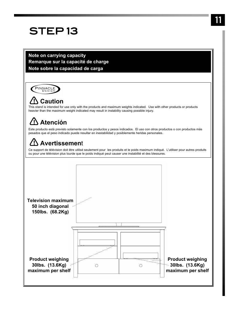Step 13 | Pinnacle Design TV44303 User Manual | Page 12 / 12