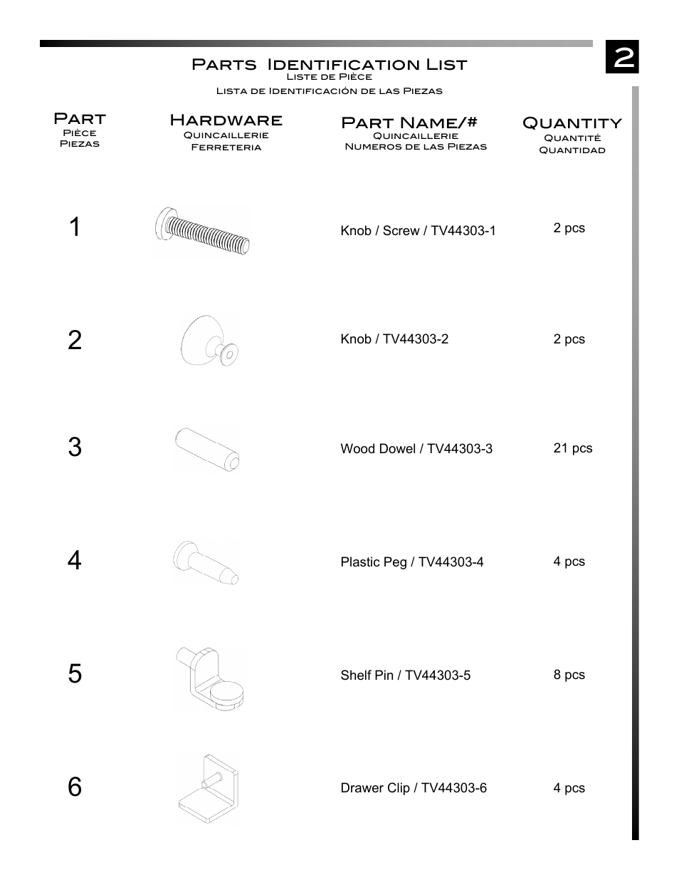 Pinnacle Design TV44303 User Manual | Page 3 / 12