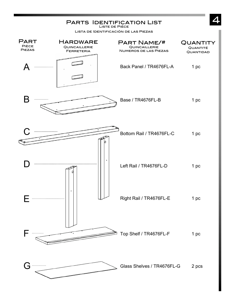 Pinnacle Design TR4676FL User Manual | Page 5 / 11