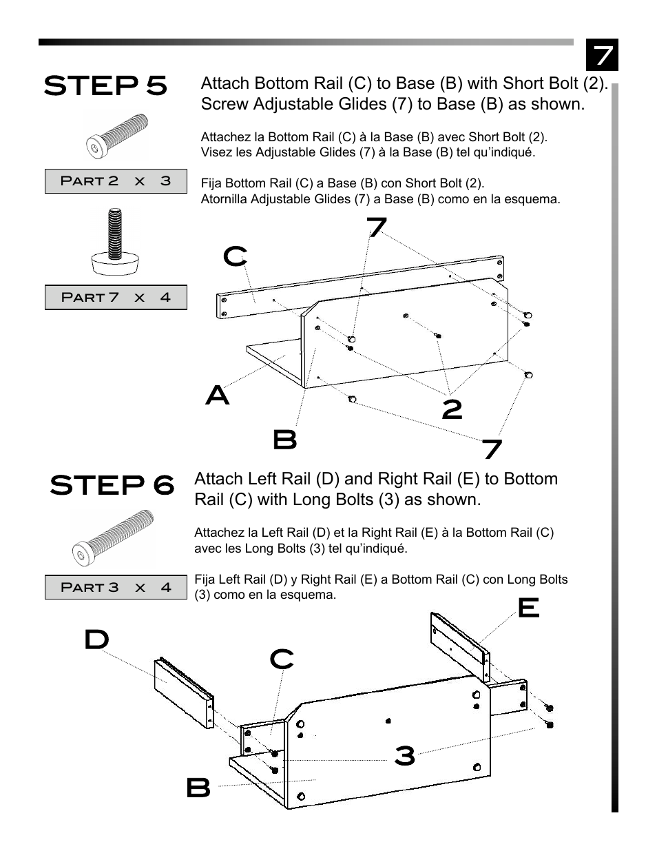7step 5, Ca 7 2 7 step 6, 3e d | Pinnacle Design TR4676FL User Manual | Page 8 / 11