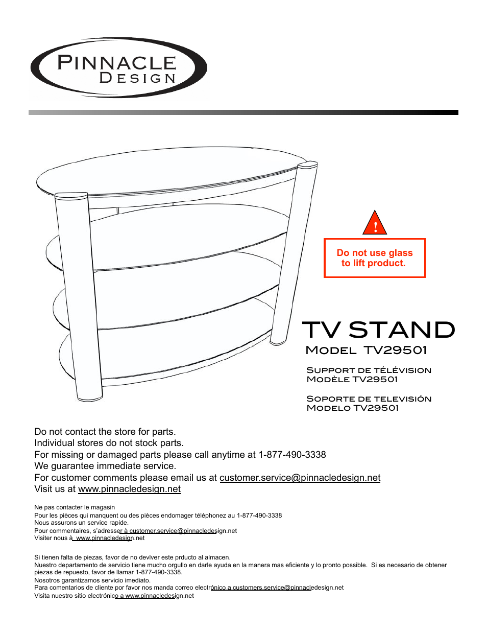 Pinnacle Design TV29501 User Manual | 17 pages