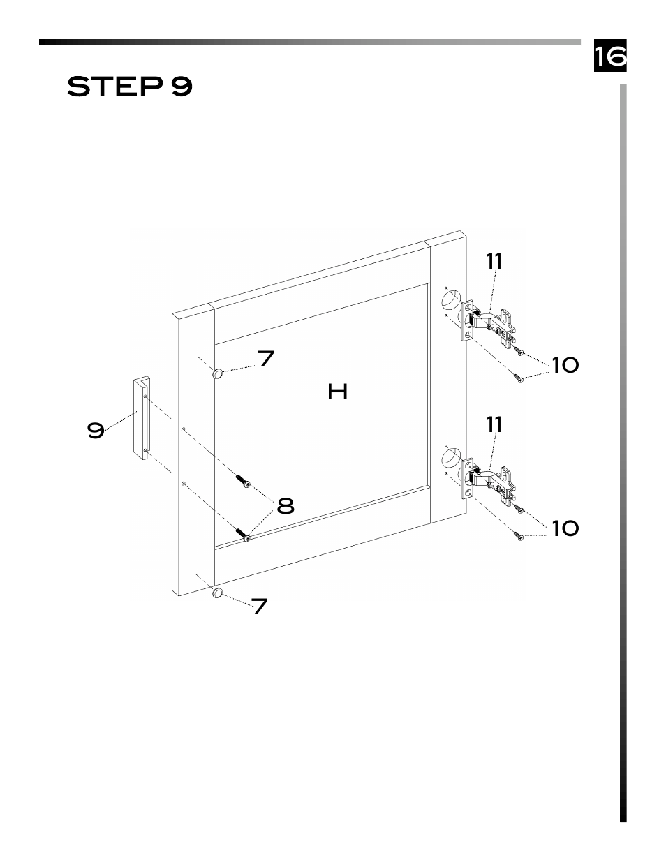 16 step 9 | Pinnacle Design TV36607 User Manual | Page 17 / 20