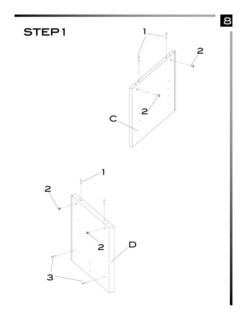 8step 1 | Pinnacle Design TV36607 User Manual | Page 9 / 20