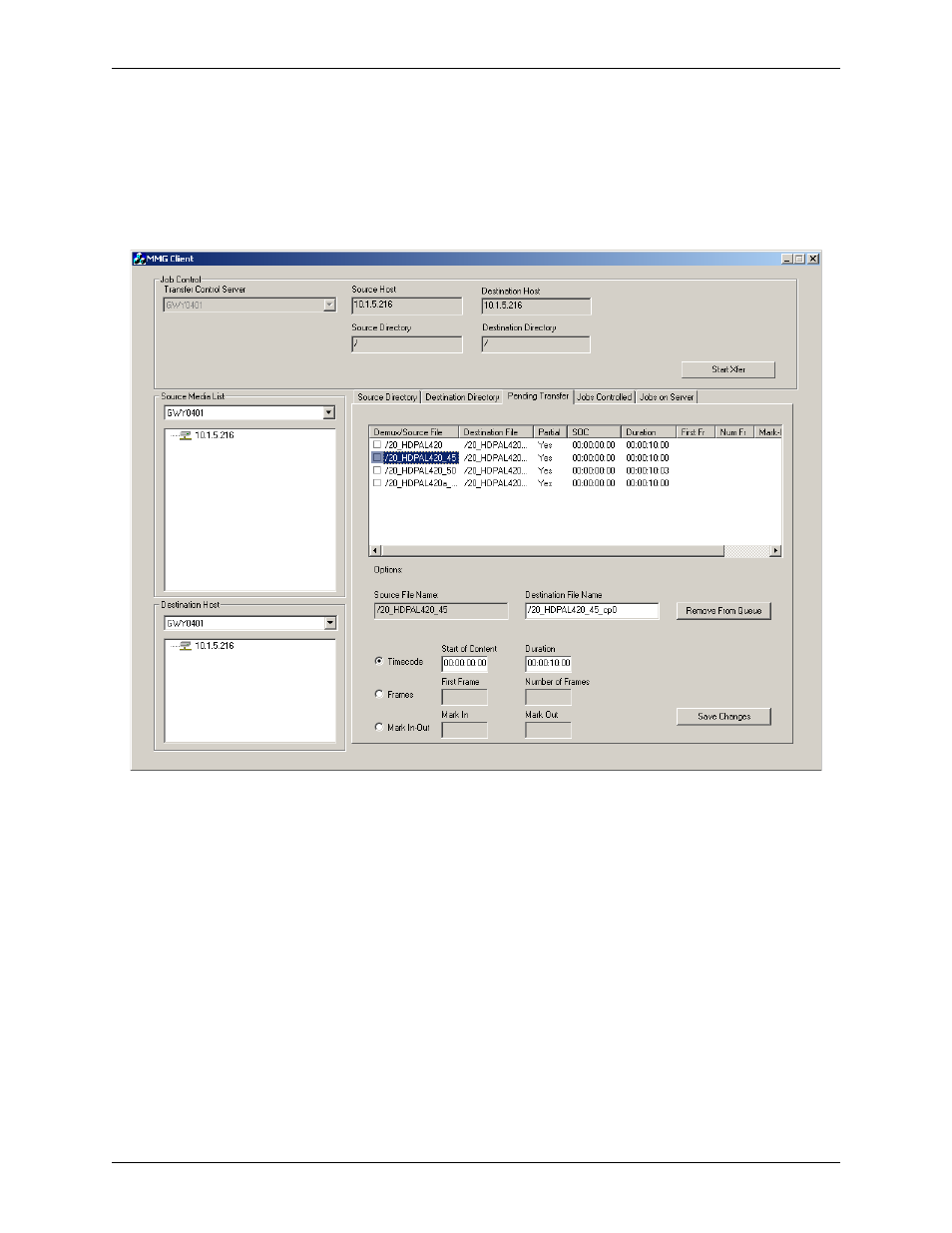 Files pending transfer | Pinnacle Design Pinnacle Systems Media Stream Media Gateway 37T100105 User Manual | Page 51 / 80