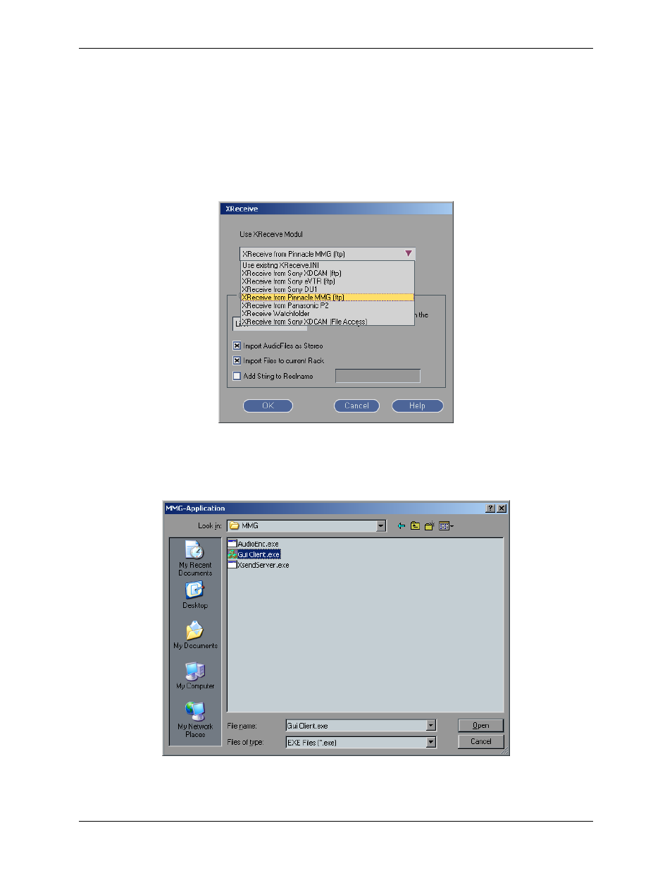 Using xreceive | Pinnacle Design Pinnacle Systems Media Stream Media Gateway 37T100105 User Manual | Page 55 / 80