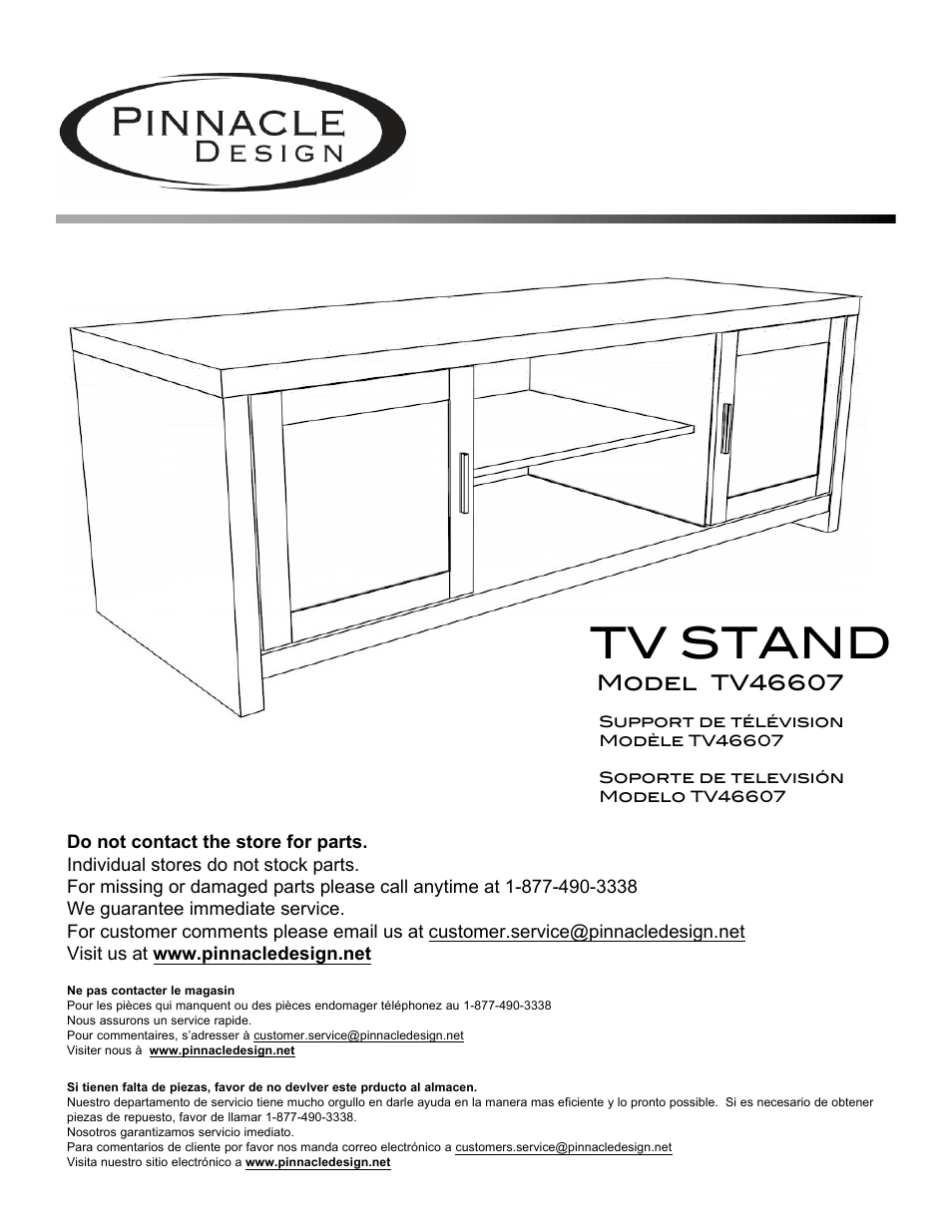Pinnacle Design TV38101 User Manual | 20 pages