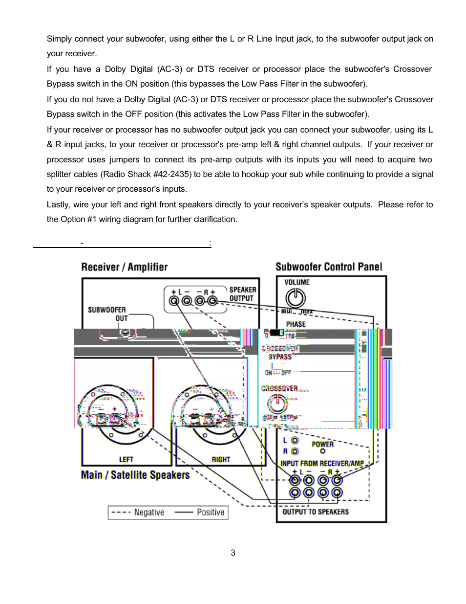Option 2 - speaker input | Pinnacle Speakers 3 User Manual | Page 8 / 17