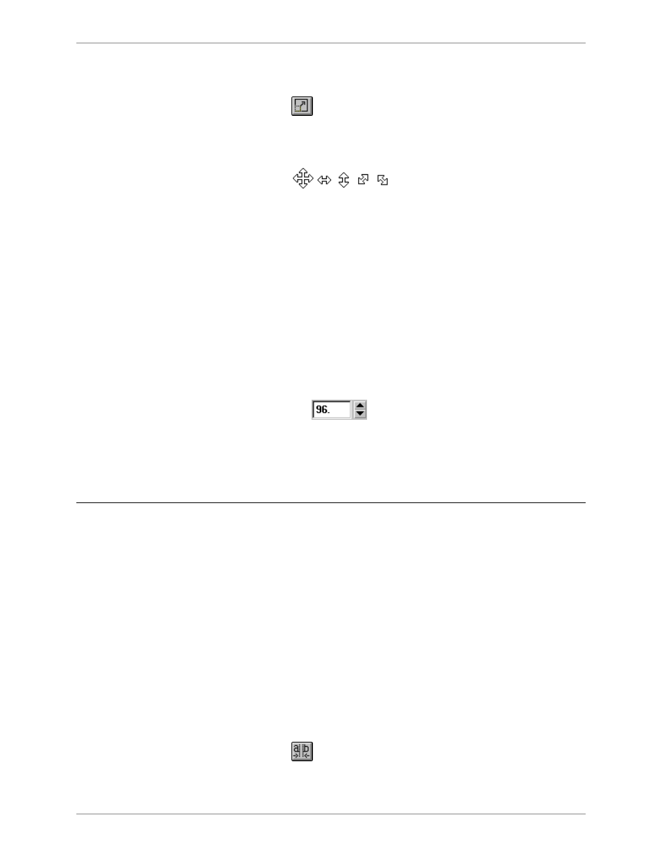 To scale text using the mouse, To specify a numerical value for font size, Character spacing (kerning) | To kern text using the keyboard, To kern text using the mouse | Pinnacle Speakers DEKO500 User Manual | Page 28 / 199