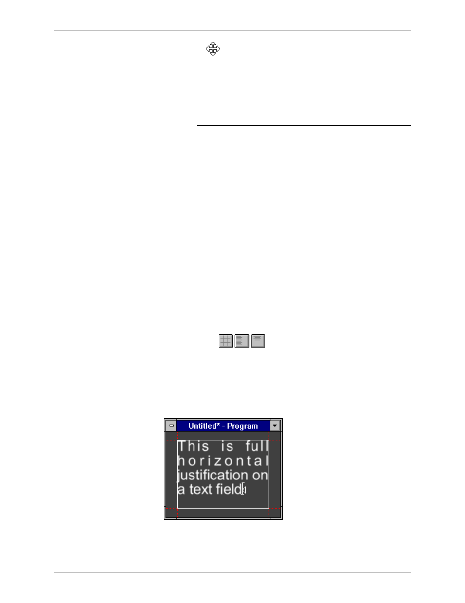 Justifying text, To justify text using the mouse | Pinnacle Speakers DEKO500 User Manual | Page 35 / 199