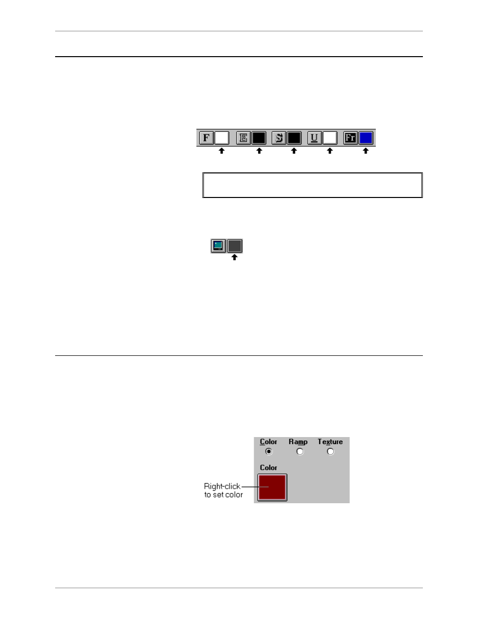 Activating a shader, To activate the background shader, Applying a color | To apply a solid color to a detail, Activating a shader applying a color | Pinnacle Speakers DEKO500 User Manual | Page 60 / 199