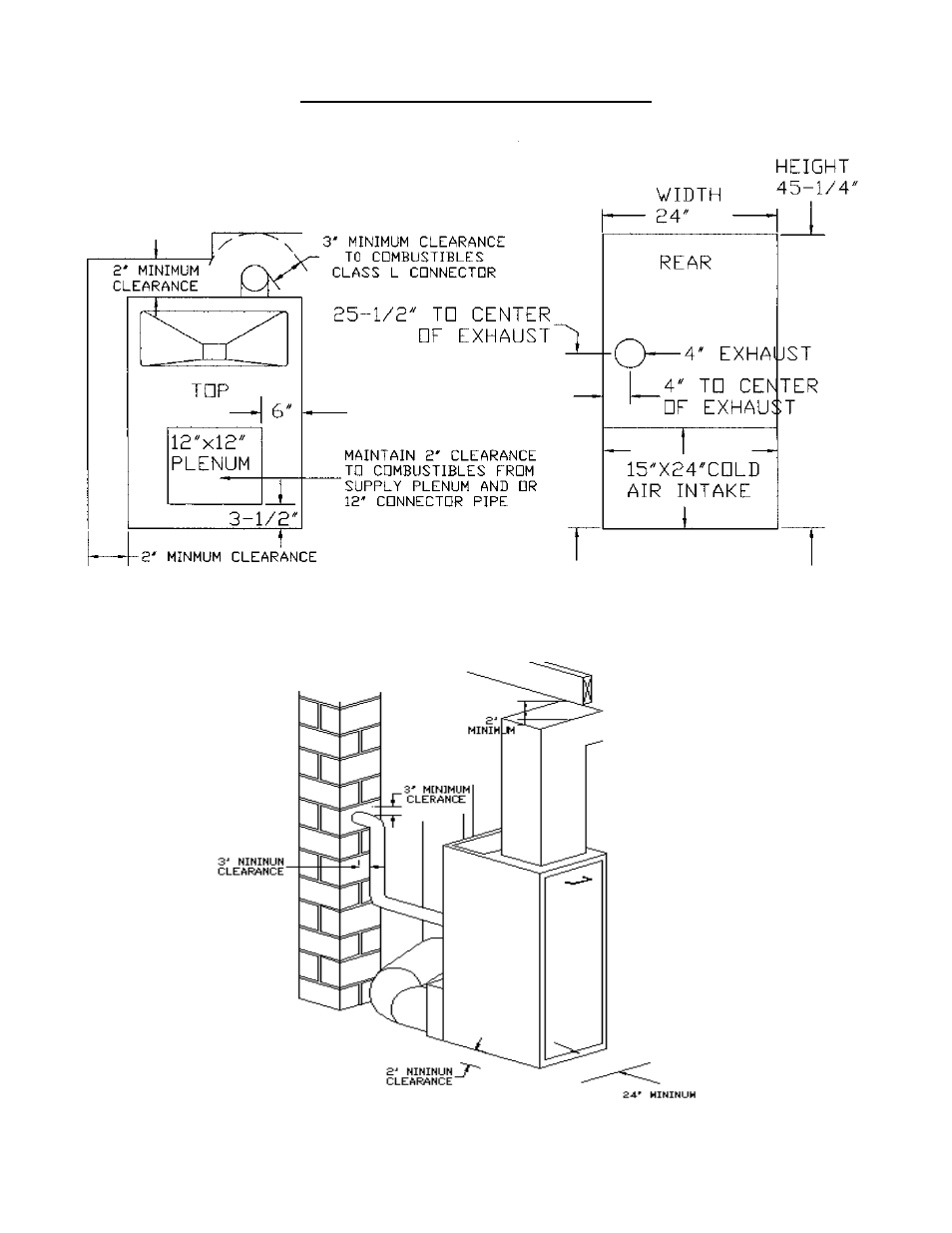 Clearance to combustibles | Pinnacle Speakers GBU070 User Manual | Page 7 / 29