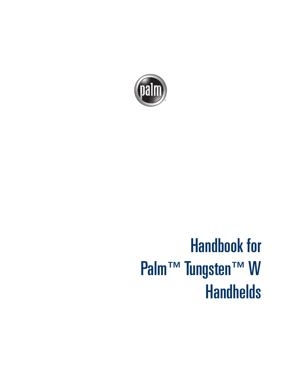 Palm Tungsten W User Manual | 428 pages