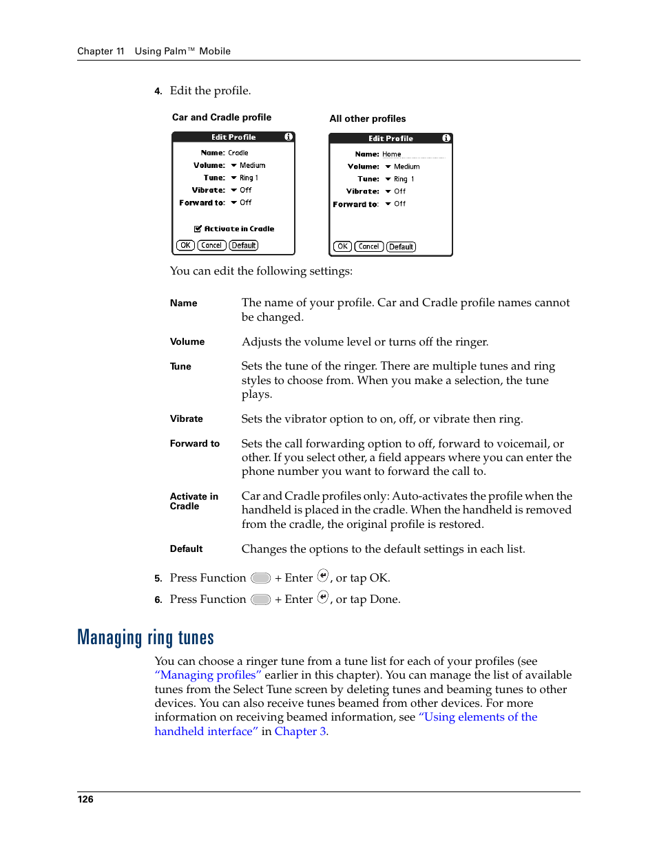 Managing ring tunes | Palm Tungsten W User Manual | Page 140 / 428