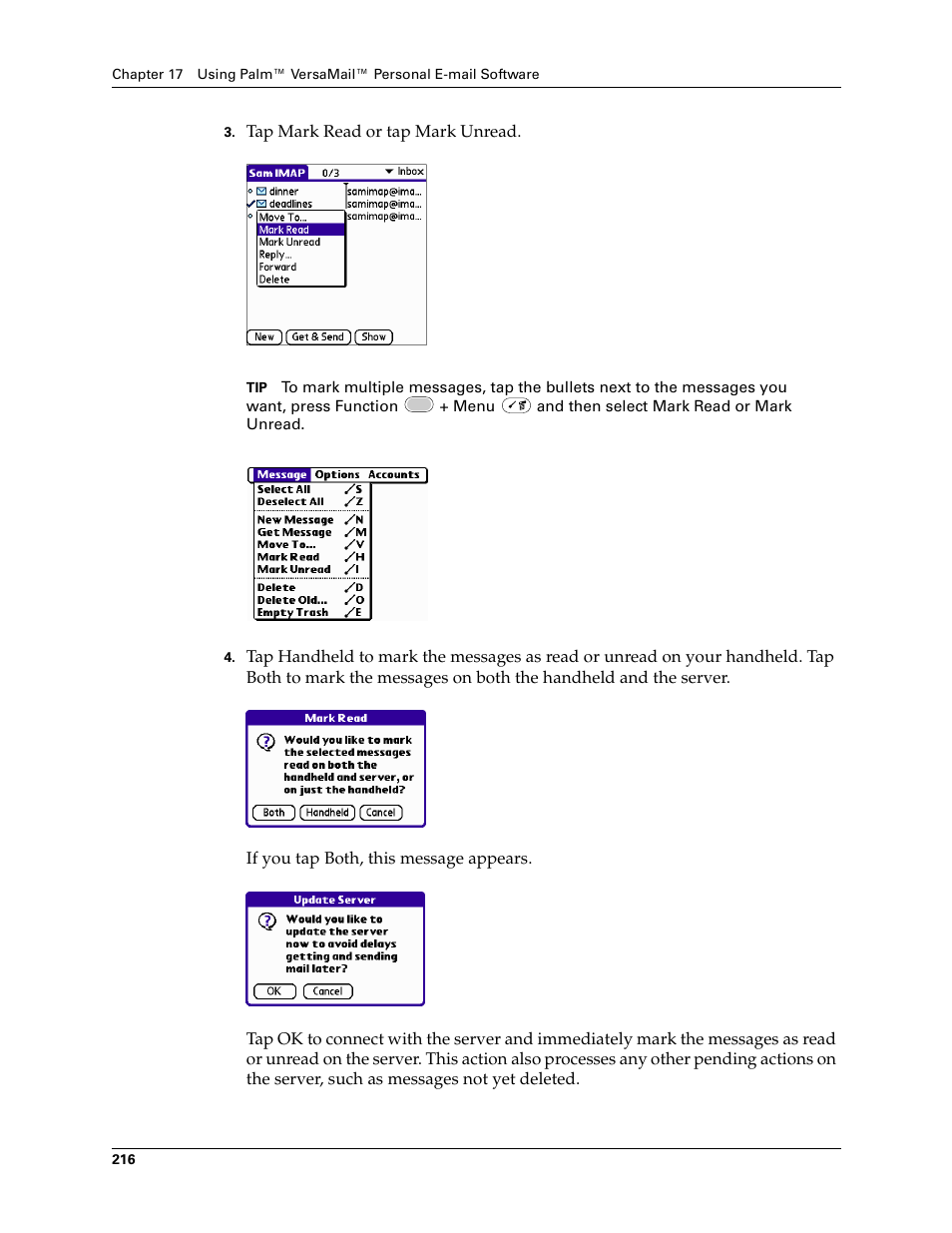 Palm Tungsten W User Manual | Page 230 / 428