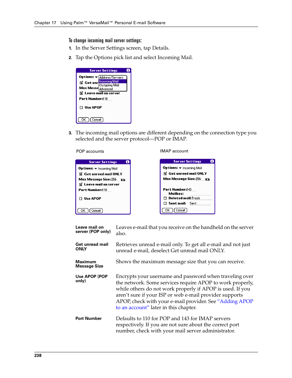 Palm Tungsten W User Manual | Page 252 / 428