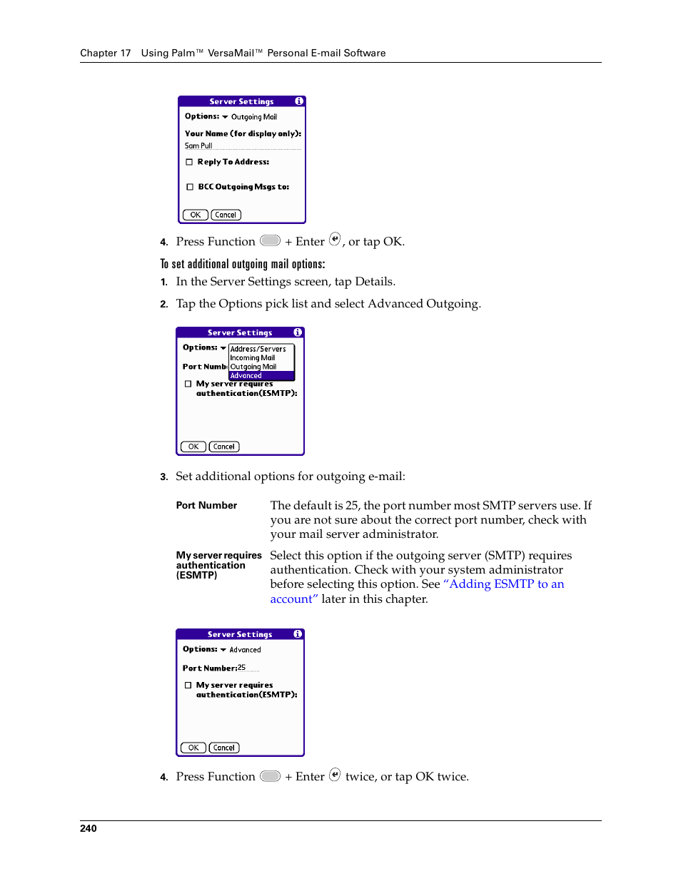 Palm Tungsten W User Manual | Page 254 / 428