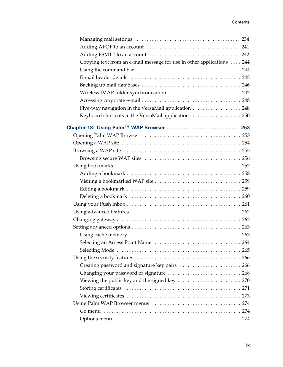 Palm Tungsten W User Manual | Page 9 / 428