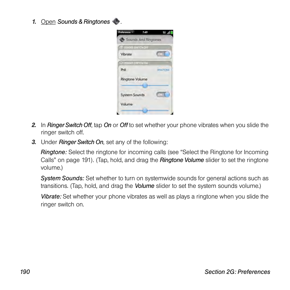 Palm Pre User Manual | Page 190 / 344