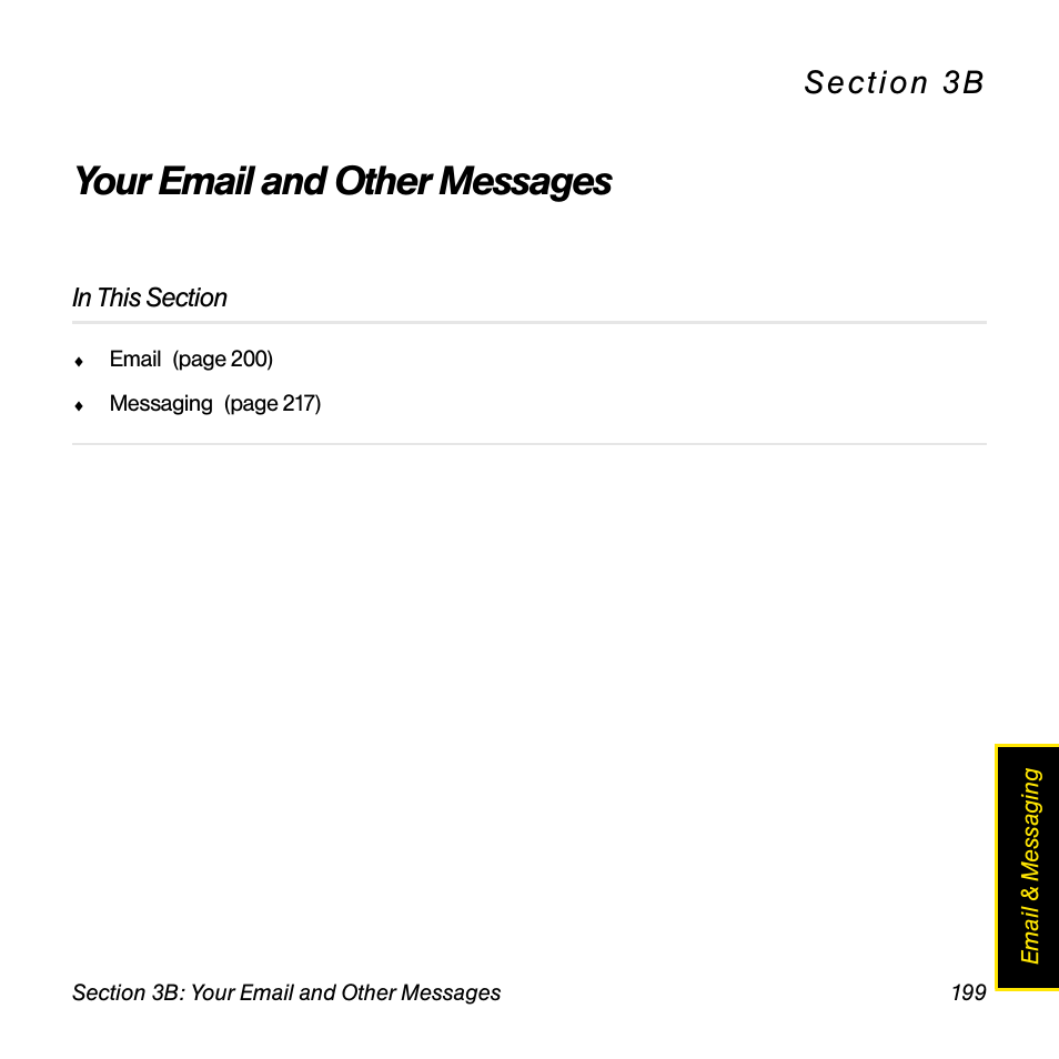 Your email and other messages, 3b. your email and other messages | Palm Pre User Manual | Page 199 / 344
