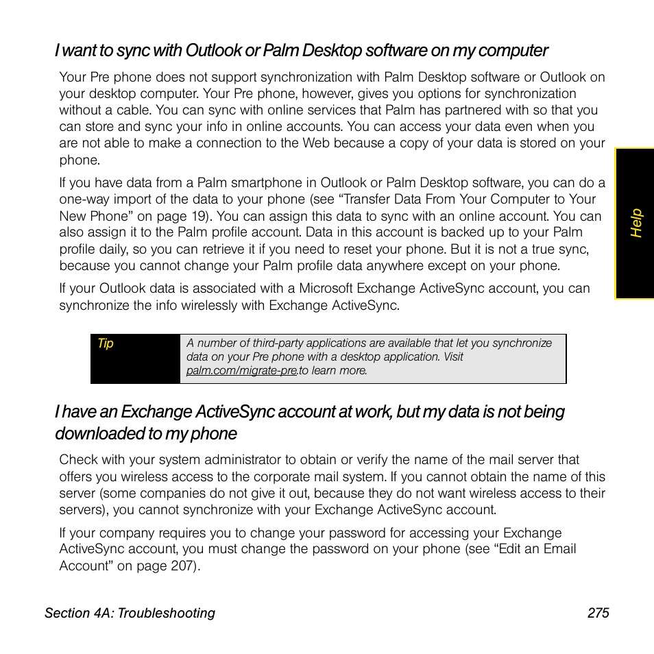Palm Pre User Manual | Page 275 / 344