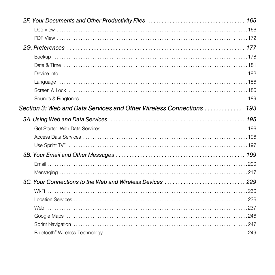 Palm Pre User Manual | Page 5 / 344