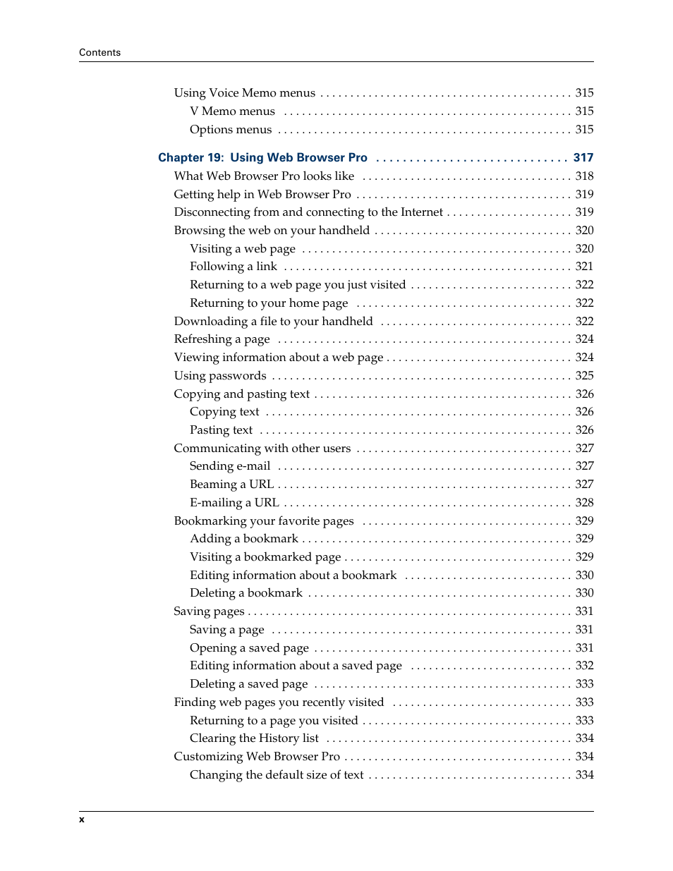 Palm TUNGSTEN T2 User Manual | Page 10 / 502