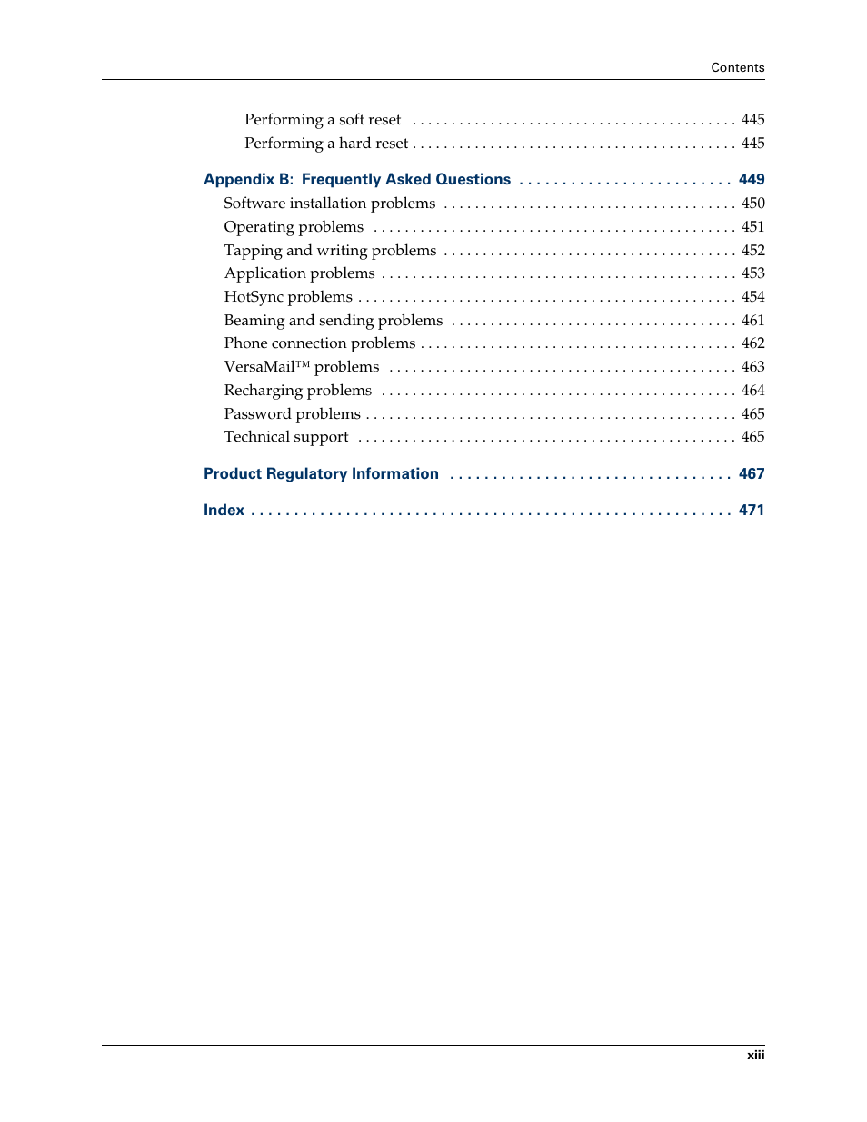 Palm TUNGSTEN T2 User Manual | Page 13 / 502