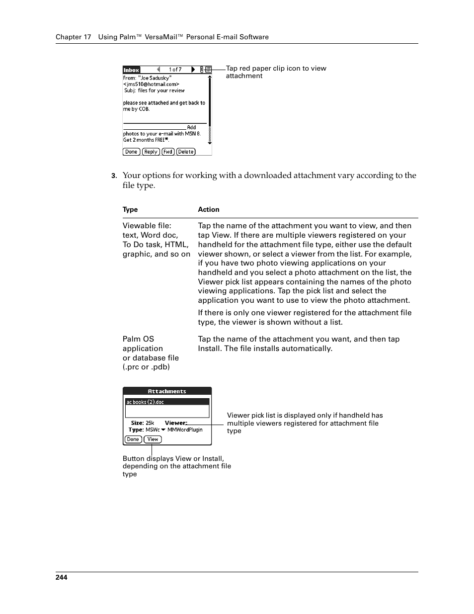 Palm TUNGSTEN T2 User Manual | Page 258 / 502