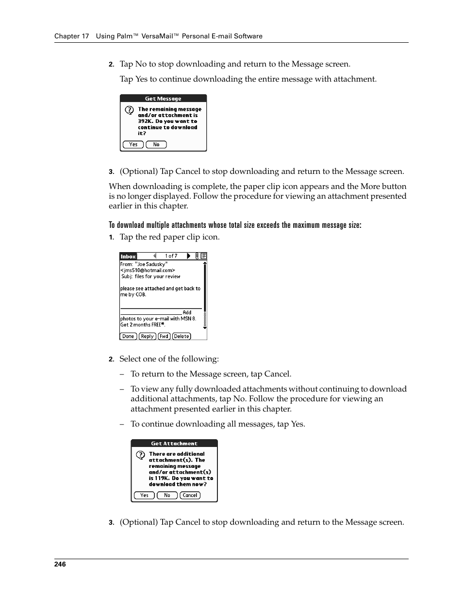 Palm TUNGSTEN T2 User Manual | Page 260 / 502