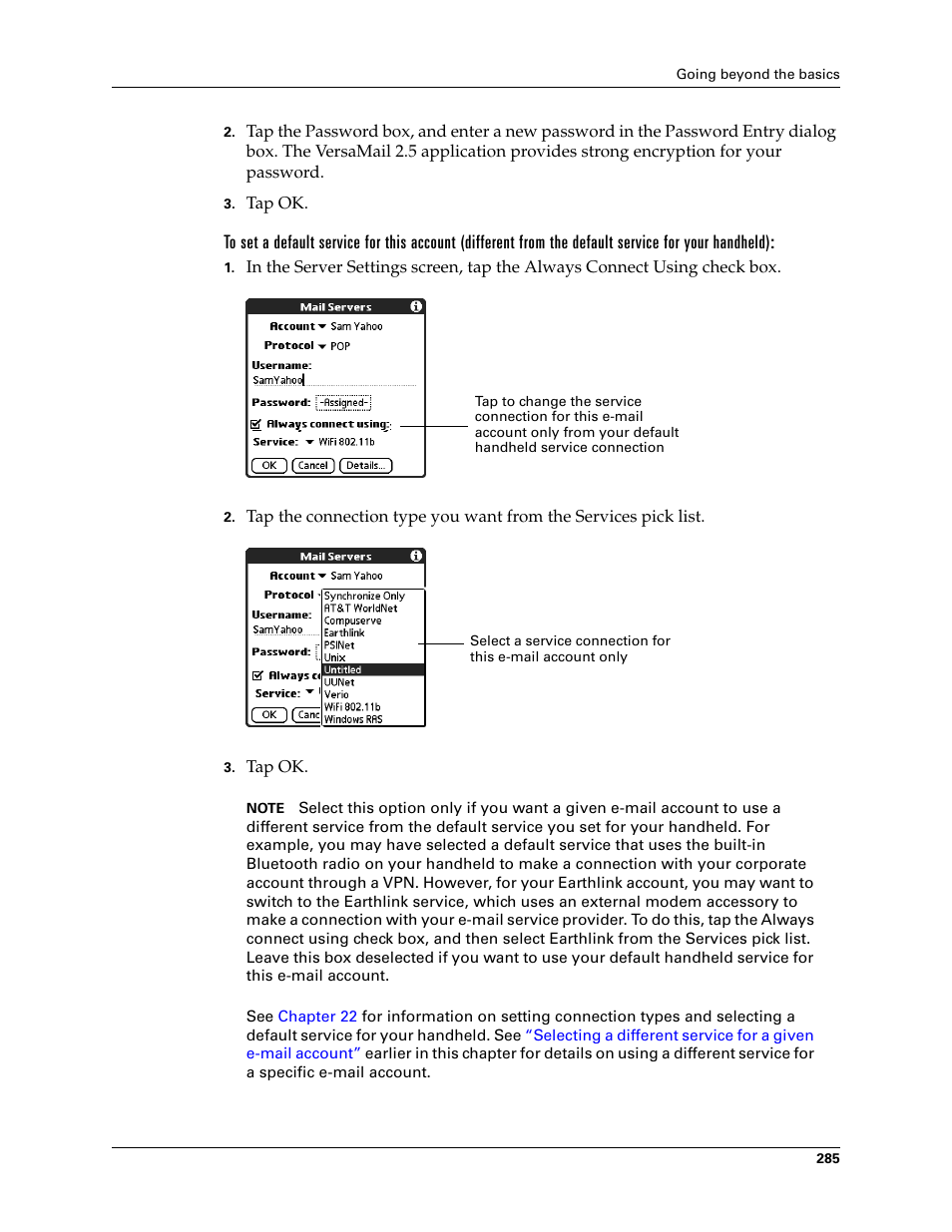 Palm TUNGSTEN T2 User Manual | Page 299 / 502