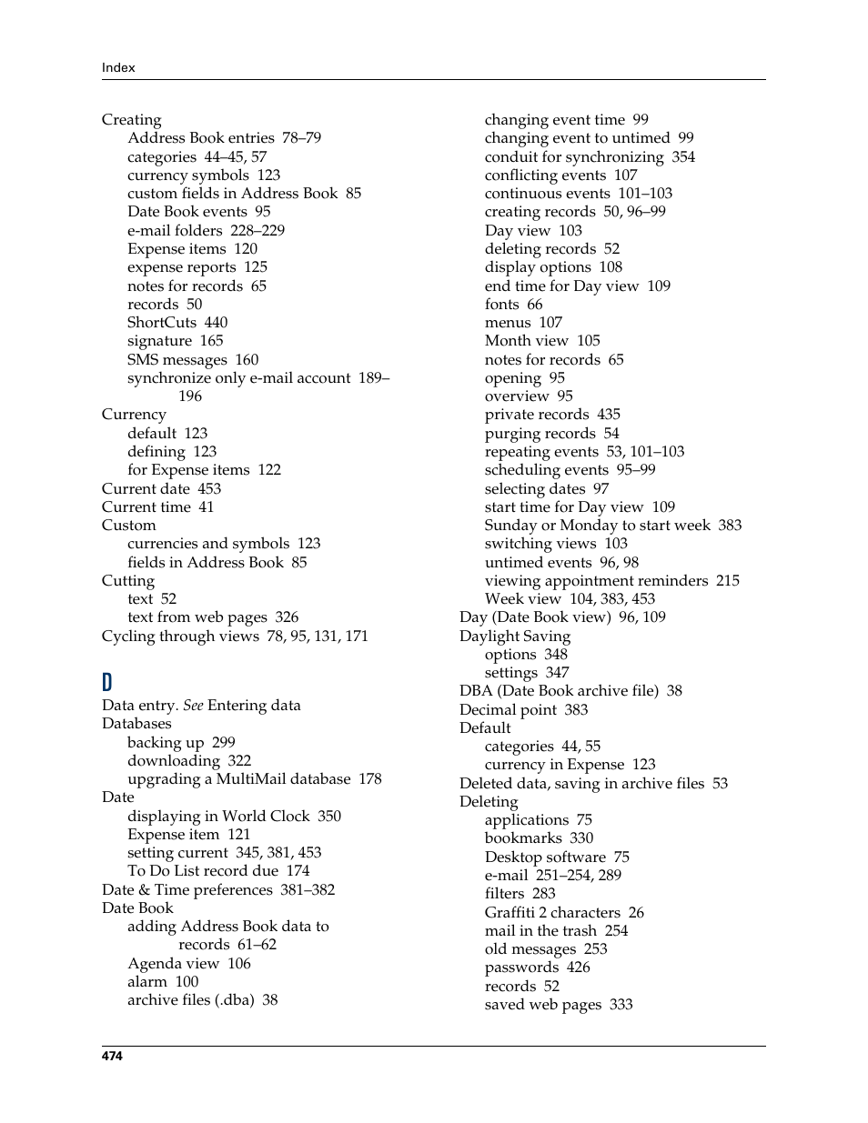 Palm TUNGSTEN T2 User Manual | Page 488 / 502