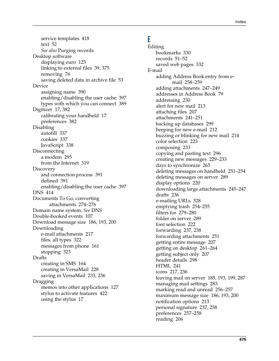 Palm TUNGSTEN T2 User Manual | Page 489 / 502