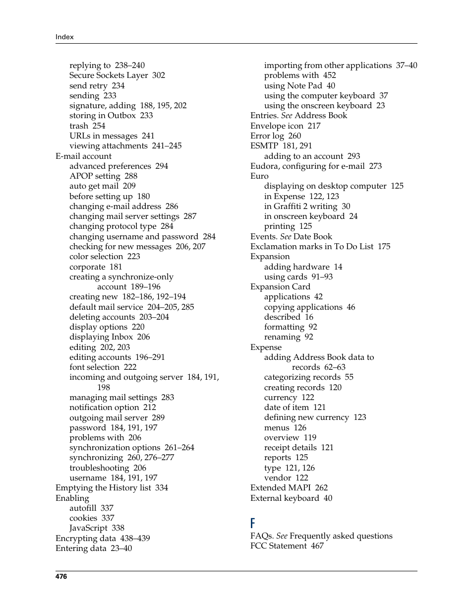 Palm TUNGSTEN T2 User Manual | Page 490 / 502