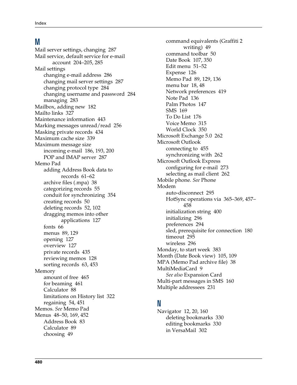 Palm TUNGSTEN T2 User Manual | Page 494 / 502