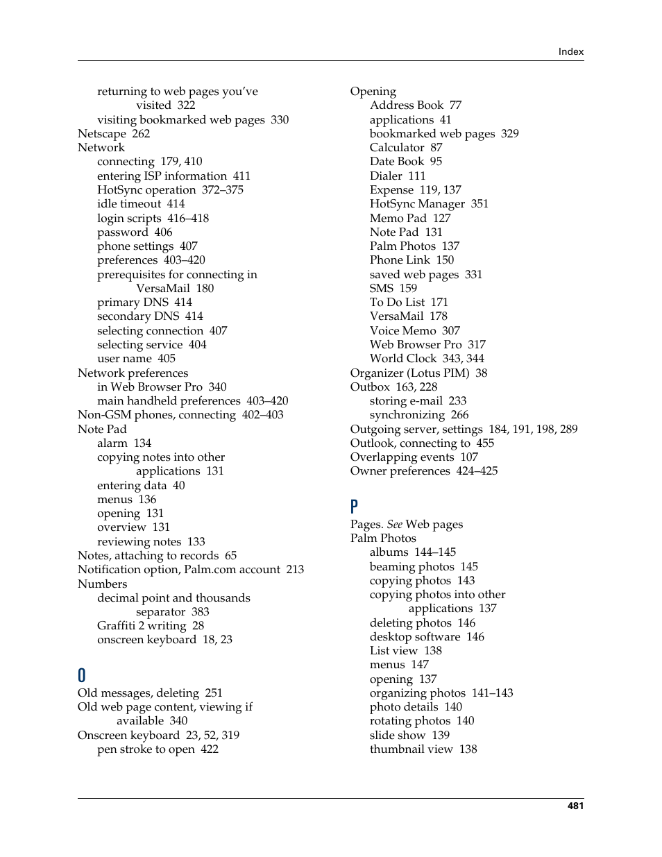 Palm TUNGSTEN T2 User Manual | Page 495 / 502