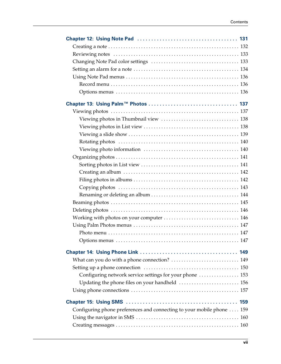 Palm TUNGSTEN T2 User Manual | Page 7 / 502